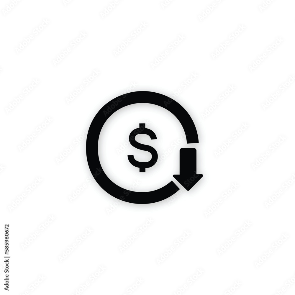 Black line Coin money with dollar symbol icon isolated on white background. Banking currency sign. Cash symbol. Vector
Black line Coin money with dollar symbol icon isolated on white background. Banking currency sign. Cash symbol. Vector