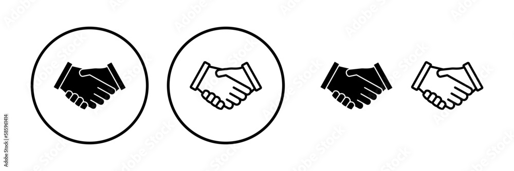 Hand shake icon vector. business handshake. contract agreement. partnership Hand shake icon vector. business handshake. contract agreement. partnership