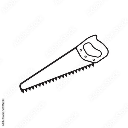 Saw icon logo,illustration template design