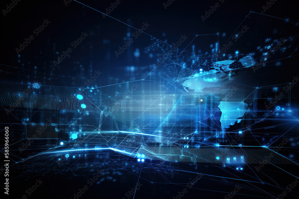abstract technology background. Generative Ai abstract technology background. Generative Ai