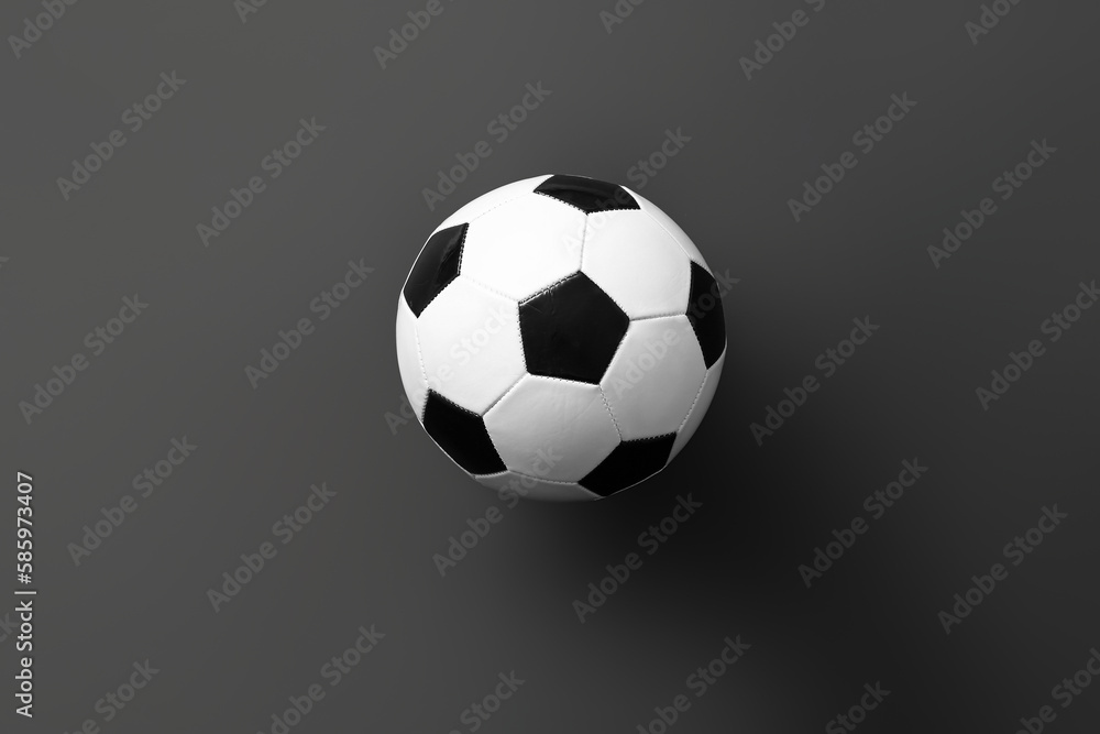 Soccer ball on dark background Soccer ball on dark background
