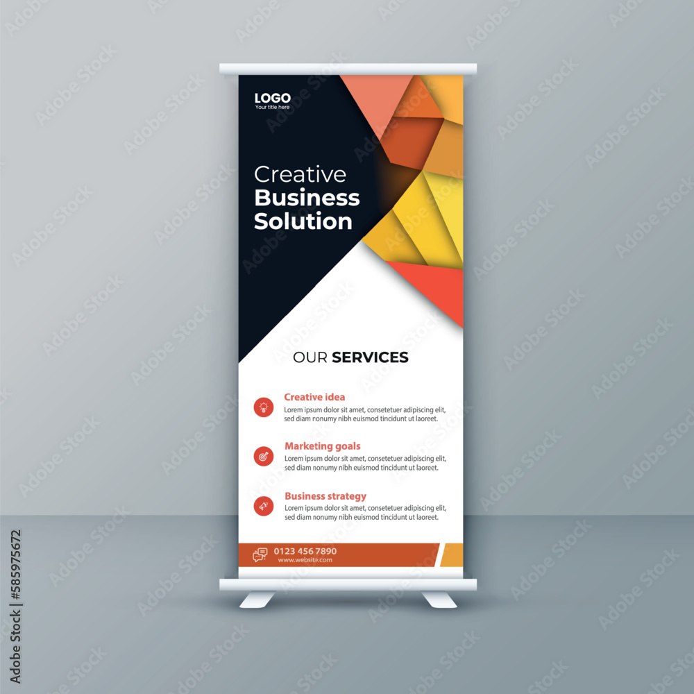 Corporate Roll up banner template design