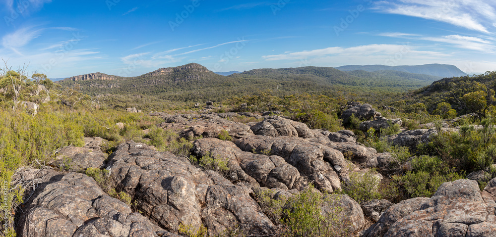 Rock formations in the Grampians National Park, Victoria Australia