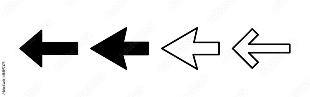 Arrow icon vector for web and mobile app. Arrow sign and symbol for web design.