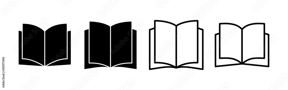 Book icon vector for web and mobile app. open book sign and symbol. ebook icon Book icon vector for web and mobile app. open book sign and symbol. ebook icon