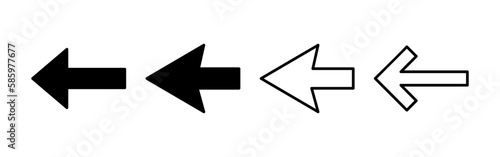 Arrow icon vector for web and mobile app. Arrow sign and symbol for web design.