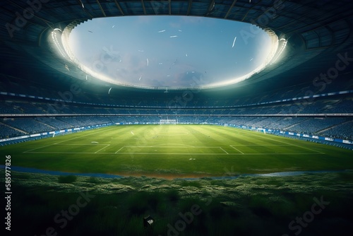 huge modern football stadiu...