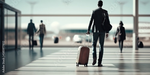 Business travel arrival, bu...