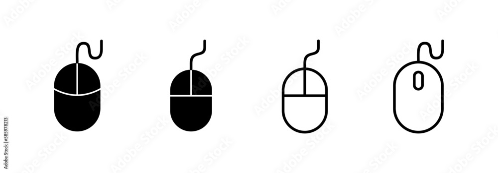 Mouse icon vector for web and mobile app. click sign and symbol. pointer icon vector. Mouse icon vector for web and mobile app. click sign and symbol. pointer icon vector.