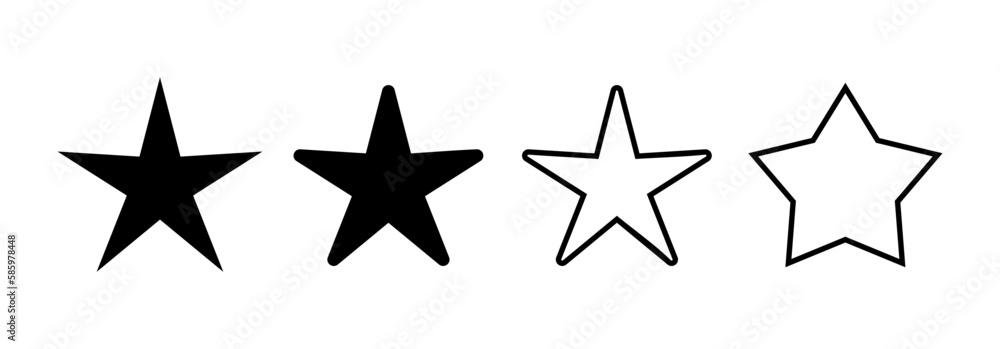 Star Icon vector for web and mobile app. rating sign and symbol. favourite star icon Star Icon vector for web and mobile app. rating sign and symbol. favourite star icon