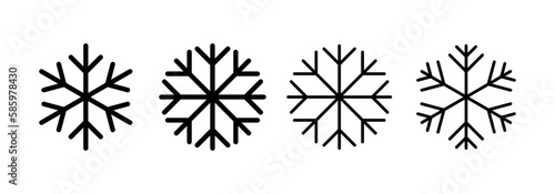 Snow icon vector for web and mobile app. snowflake sign and symbol