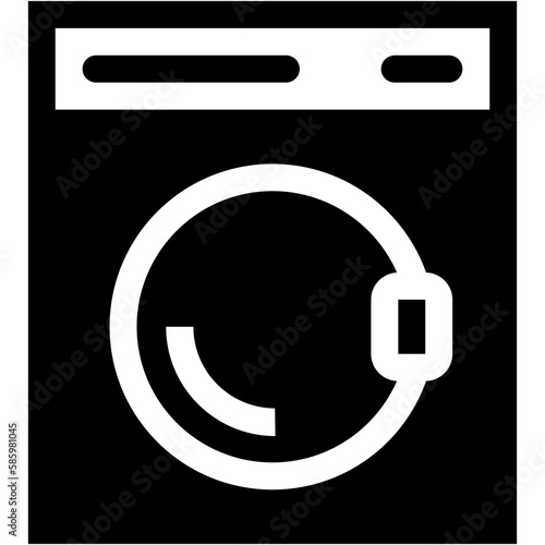 Washing Machine Glyph Icon