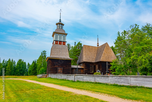 The Old Church of Petäjävesi in Finland. photo