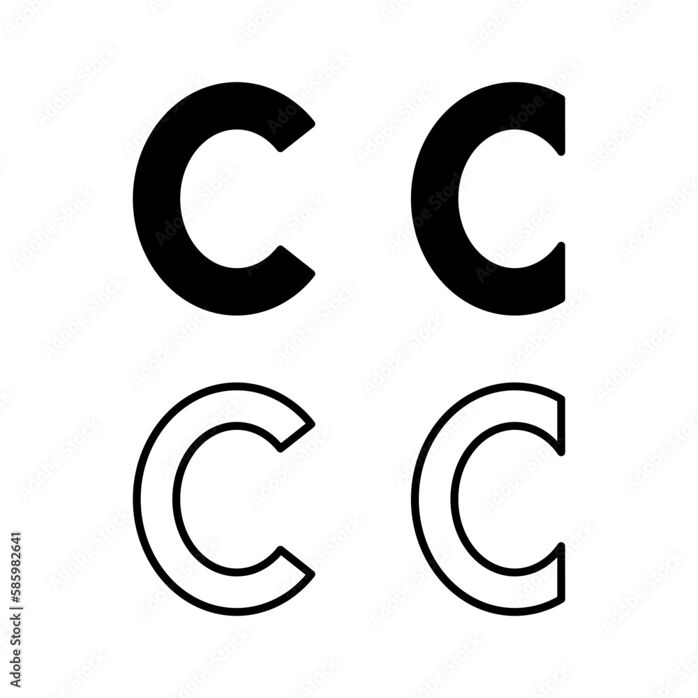 Copyright icon vector illustration. copyright sign and symbol Copyright icon vector illustration. copyright sign and symbol
