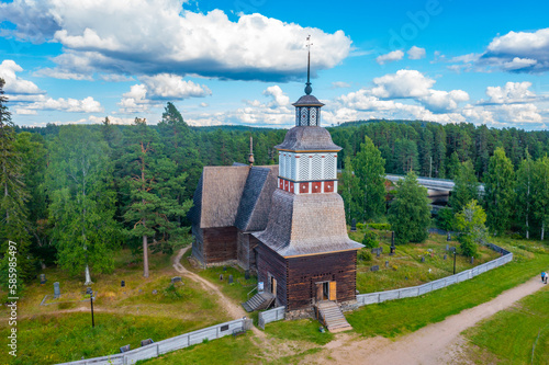 The Old Church of Petäjävesi in Finland. photo