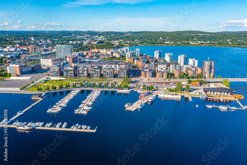 Konstfotografi Panorama view of Jyväskylä, Finland