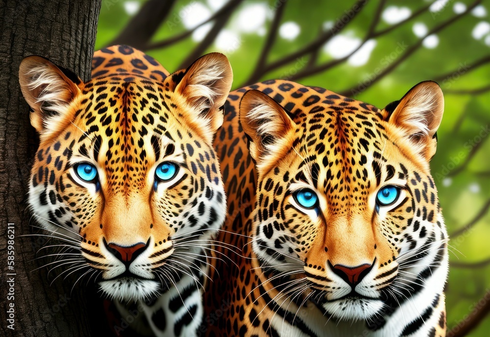 Jaguar is a species of predatory mammals of the cat family, panther genus. AI generated Jaguar is a species of predatory mammals of the cat family, panther genus. AI generated