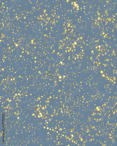 Blue Background with Gold Sparkles created with Generative AI Technology