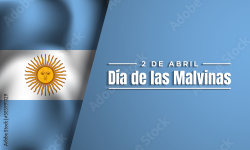 Malvinas Day Background Design. Vector Illustration.
