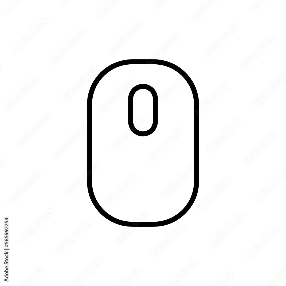 Mouse vector icon flat illustration on white background..eps Mouse vector icon flat illustration on white background..eps