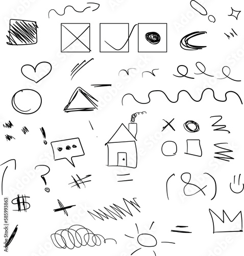 Explorando la Creatividad a Través de Vectores de Garabatos
