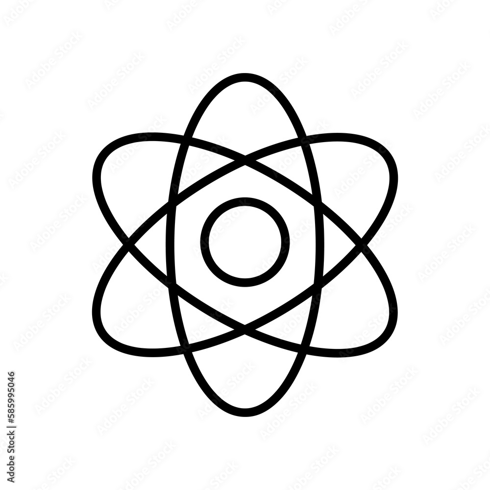 Atom science vector icon, nuclear balls symbol. flat vector illustration for web site or mobile app.eps Atom science vector icon, nuclear balls symbol. flat vector illustration for web site or mobile app.eps