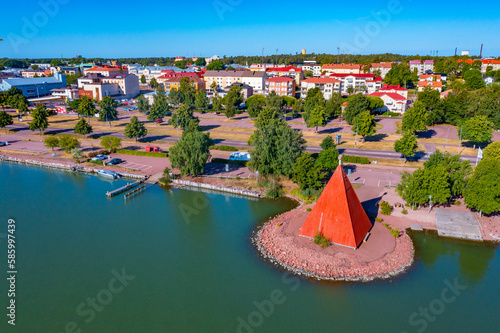 фотография Panorama view of Finnish town Mariehamn