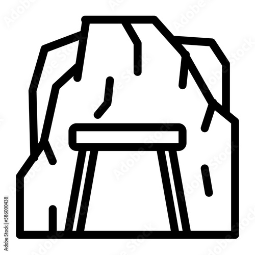 mining cave icon