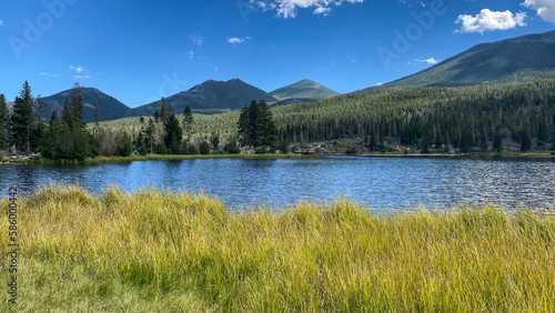 Sprague Lake in Rocky Mountain National Park view from the walking path © Kurt