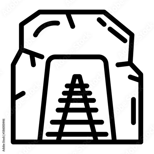 mining cave icon