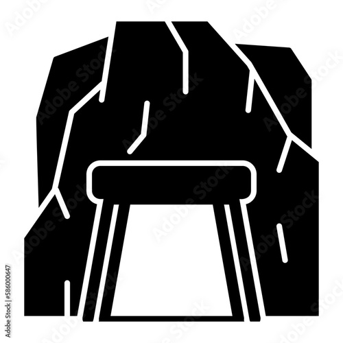 mining cave icon