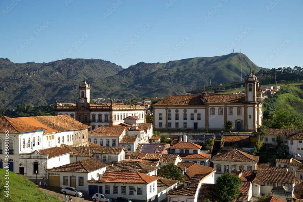 Historical Churches in Ouro Pretochurch, architecture, building, religion, travel, old, tourism, ancient, catholic, sky, cross, history, historic, town, historical building, view, history, historic, s