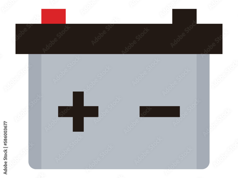 Fototapeta premium シンプルなバッテリーのイラスト