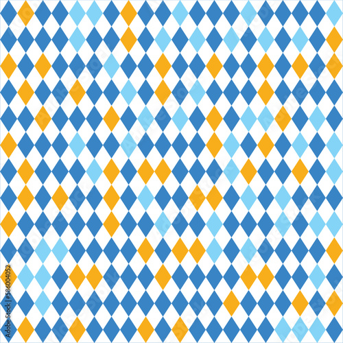 Colorful seamless pattern background of geometric diamonds