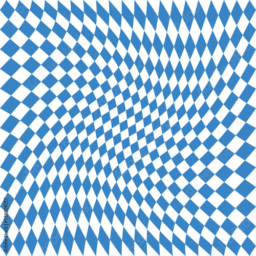Blue and white checkered Oktoberfest background
