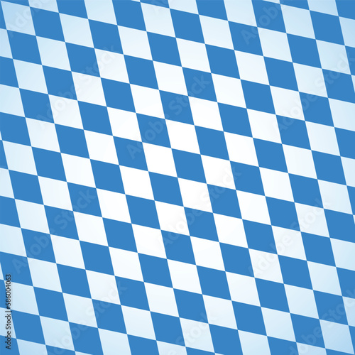 Blue and white checkered Oktoberfest background