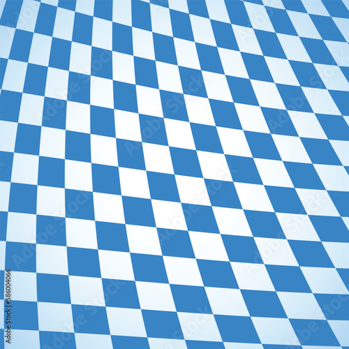 Blue and white checkered Oktoberfest background