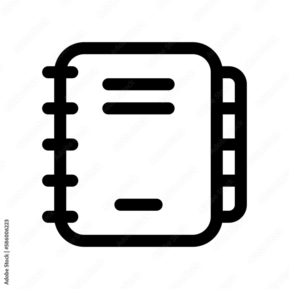 Editable journal, diary, notebook vector icon. Part of a big icon set family. Perfect for web and app interfaces, presentations, infographics, etc Editable journal, diary, notebook vector icon. Part of a big icon set family. Perfect for web and app interfaces, presentations, infographics, etc