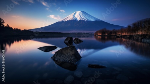 富士山　イメージイラスト　generative AI