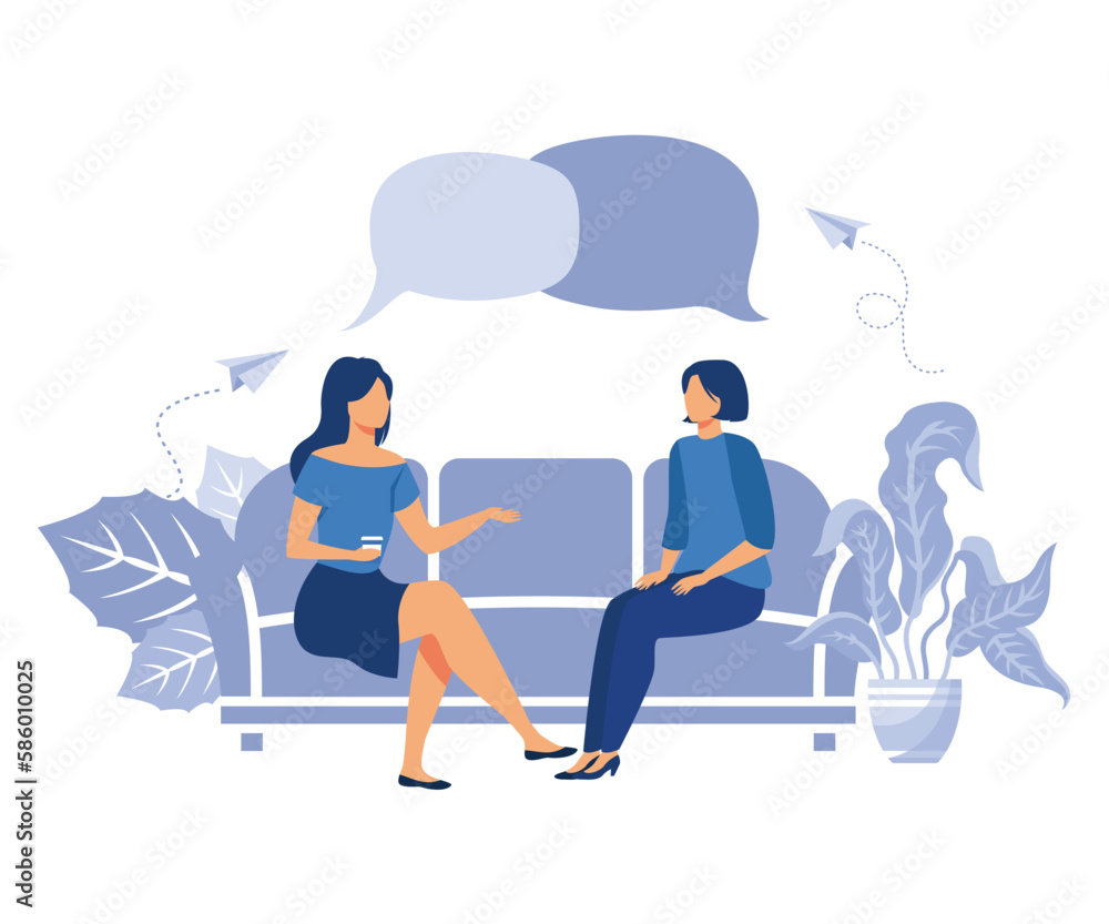 workers are sitting at the negotiating table, vector collective thinking and brainstorming, company information analytics, flat vector modern illustration workers are sitting at the negotiating table, vector collective thinking and brainstorming, company information analytics, flat vector modern illustration