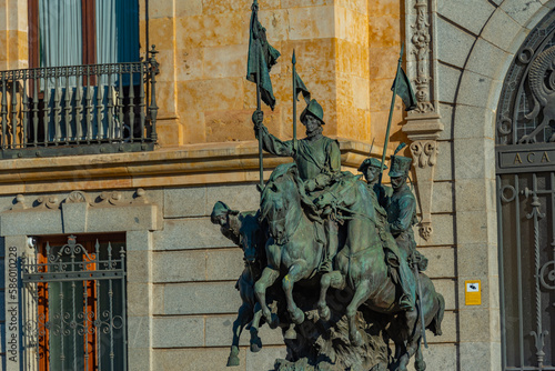 Fototapeta View of the cavalry academy in Valladolid, Spain