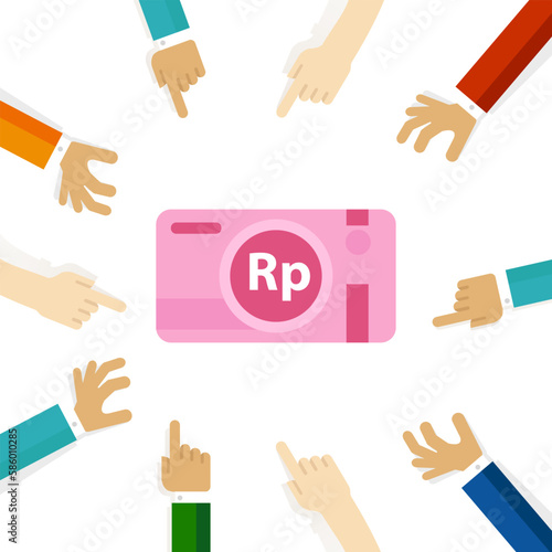 one hundred thousand rupiah indonesian currency cash payment
