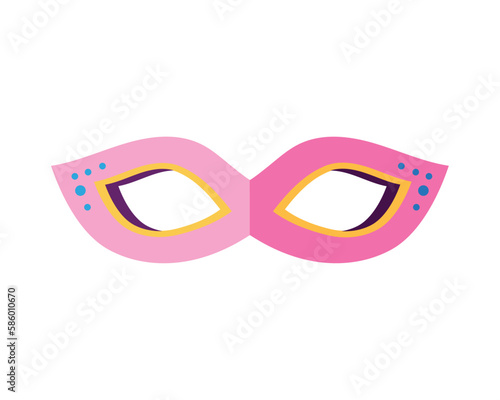 mystery masked human face