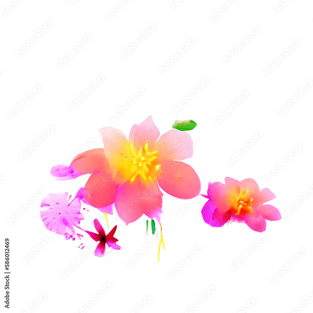 cute watercolor flower generative ai cute watercolor flower generative ai