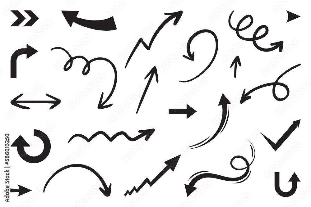 hand drawn arrow set, collection of illustrated arrow signs, arrows collection in doodle style, minimalist arrow collection hand drawn arrow set, collection of illustrated arrow signs, arrows collection in doodle style, minimalist arrow collection