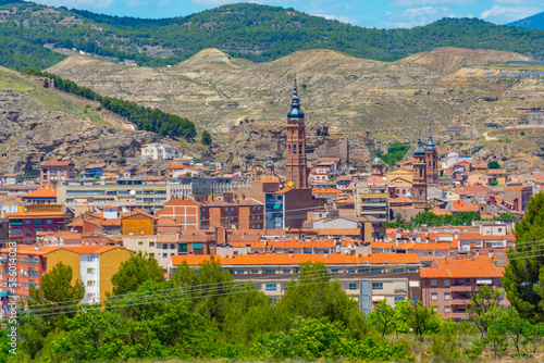 Panorama view of Spanish town Calatayud photo