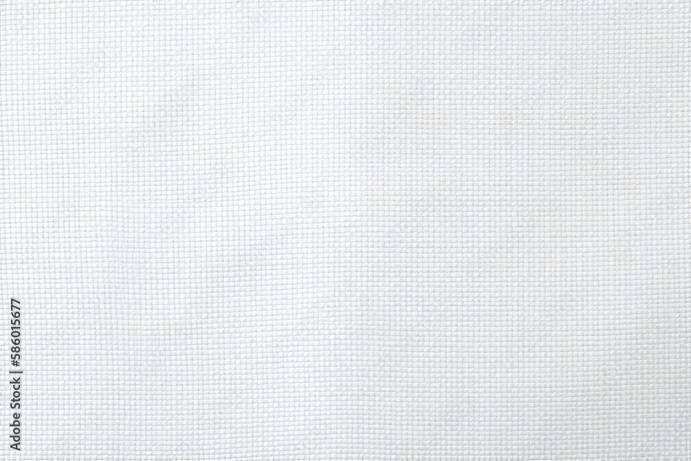 Primed White Canvas Texture Background Stock Photo, Picture and