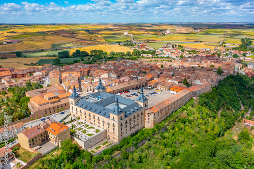 Panorama view of Spanish town Lerma