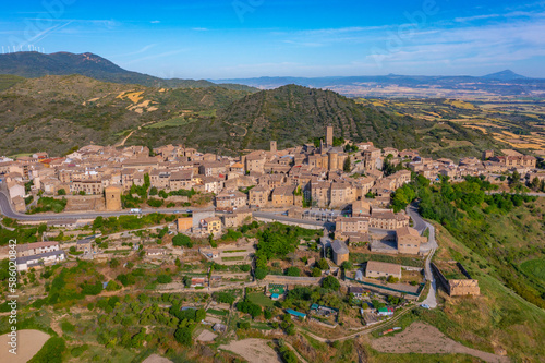 Panorama view of Spanish village Sos del Rey Catolico photo