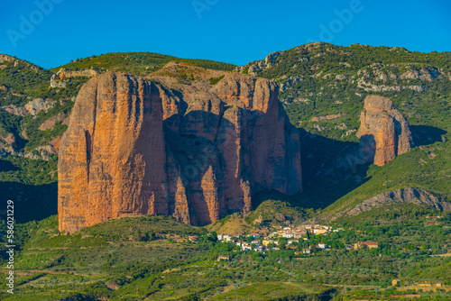 mallos de riglos cliffs in Spain photo